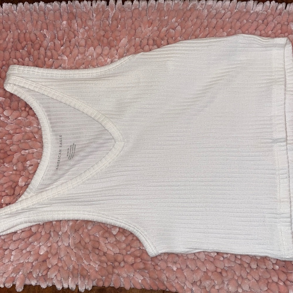 White american eagle tank top
